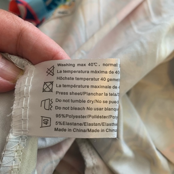 Sleeveless maxi dress B/W stripe & floral print.XL - Picture 8 of 10